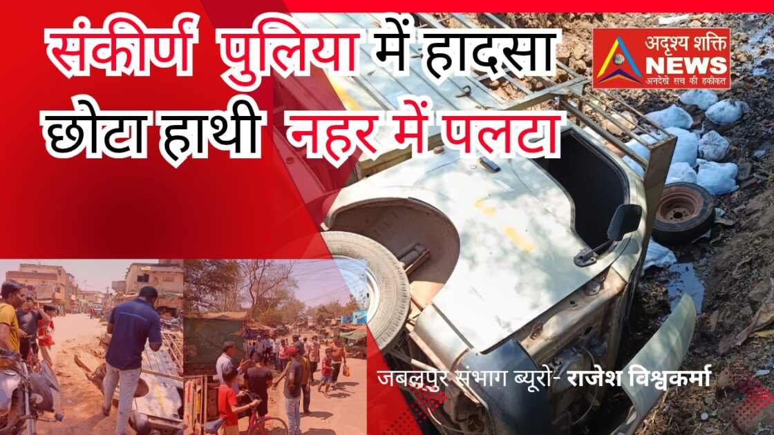 samuhik vivah 20250313 165312 0000 पुलिया बनी हादसों का कारण, छोटा हाथी नहर में पलटा