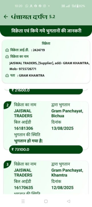 बिचुआ पंचायत में लाखों का घोटाला: फर्जी बिलों से आहरित की गई राशि, सरपंच-सचिव की करतूत उजागर। 3 1001156497 बिचुआ पंचायत में लाखों का घोटाला: फर्जी बिलों से आहरित की गई राशि, सरपंच-सचिव की करतूत उजागर।