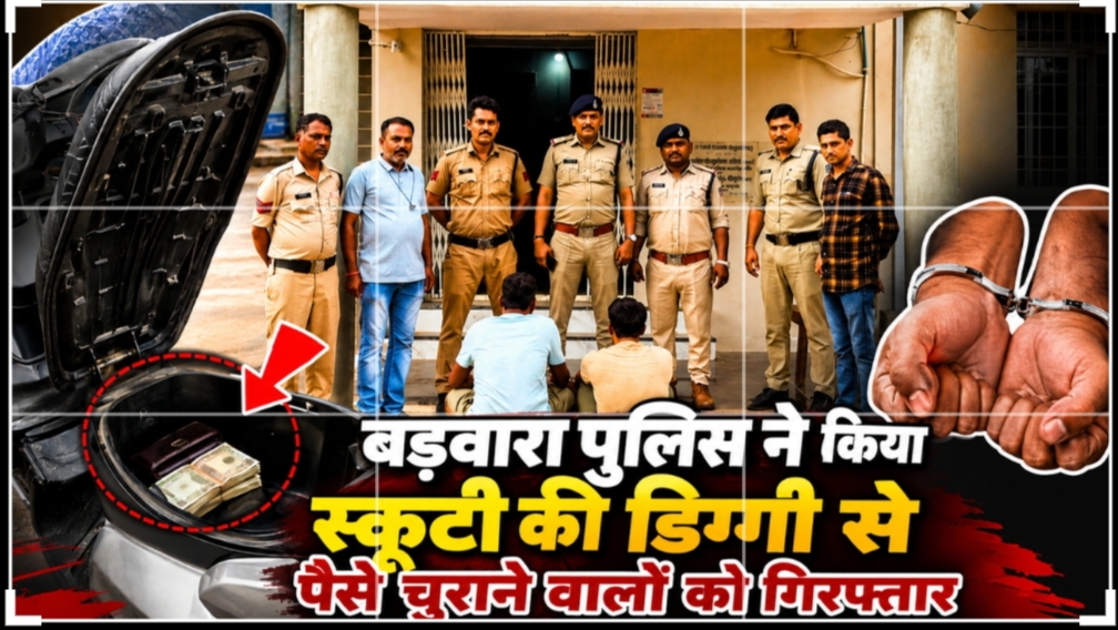 IMG 20260712 133333 बड़वारा पुलिस नें किया स्कूटी की डिग्गी से पैसे चुराने वालो को गिरफ्तार