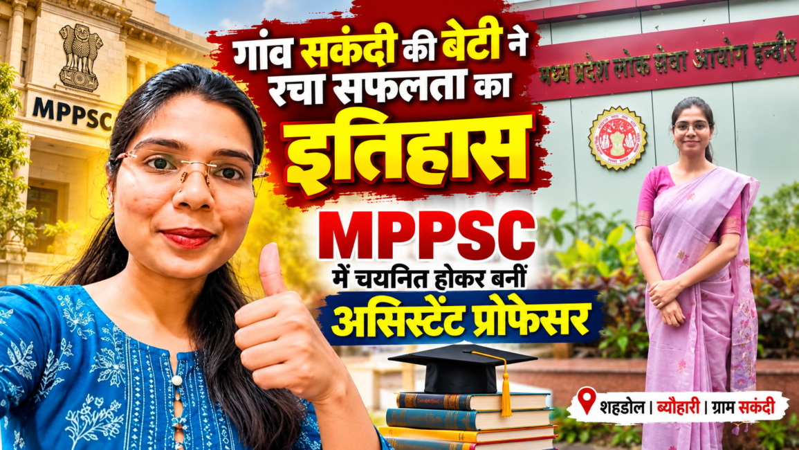 file 0000000079d882119b6b27e5b7dc4d5d गांव सकंदी की बेटी ने रचा सफलता का इतिहास, MPPSC में चयनित होकर बनीं असिस्टेंट प्रोफेसर