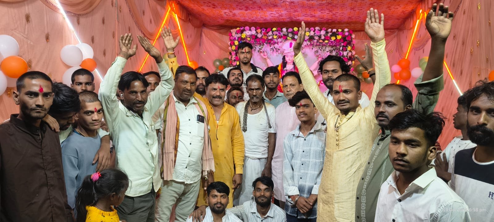 निवार में धूमधाम से निकला दुर्गा प्रतिमा विसर्जन जुलूस, श्रद्धा और भक्ति के साथ जवारे विसर्जन संपन्न