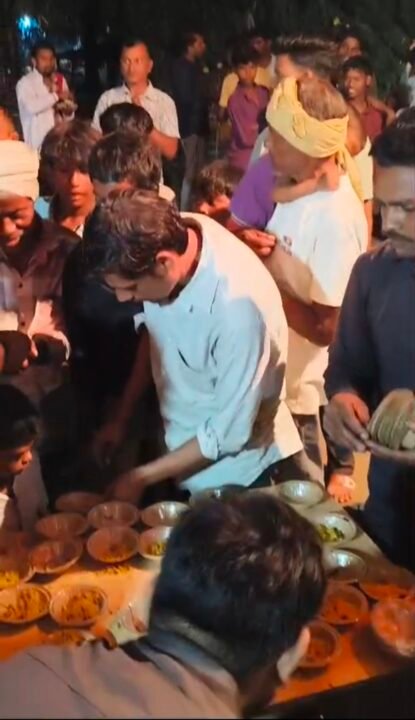 IMG 20261018 200544 केवलारी में धूमधाम से मनाया जा रहा नवरात्रि उत्सव, रात्रि में भगत कार्यक्रम और प्रसाद वितरण